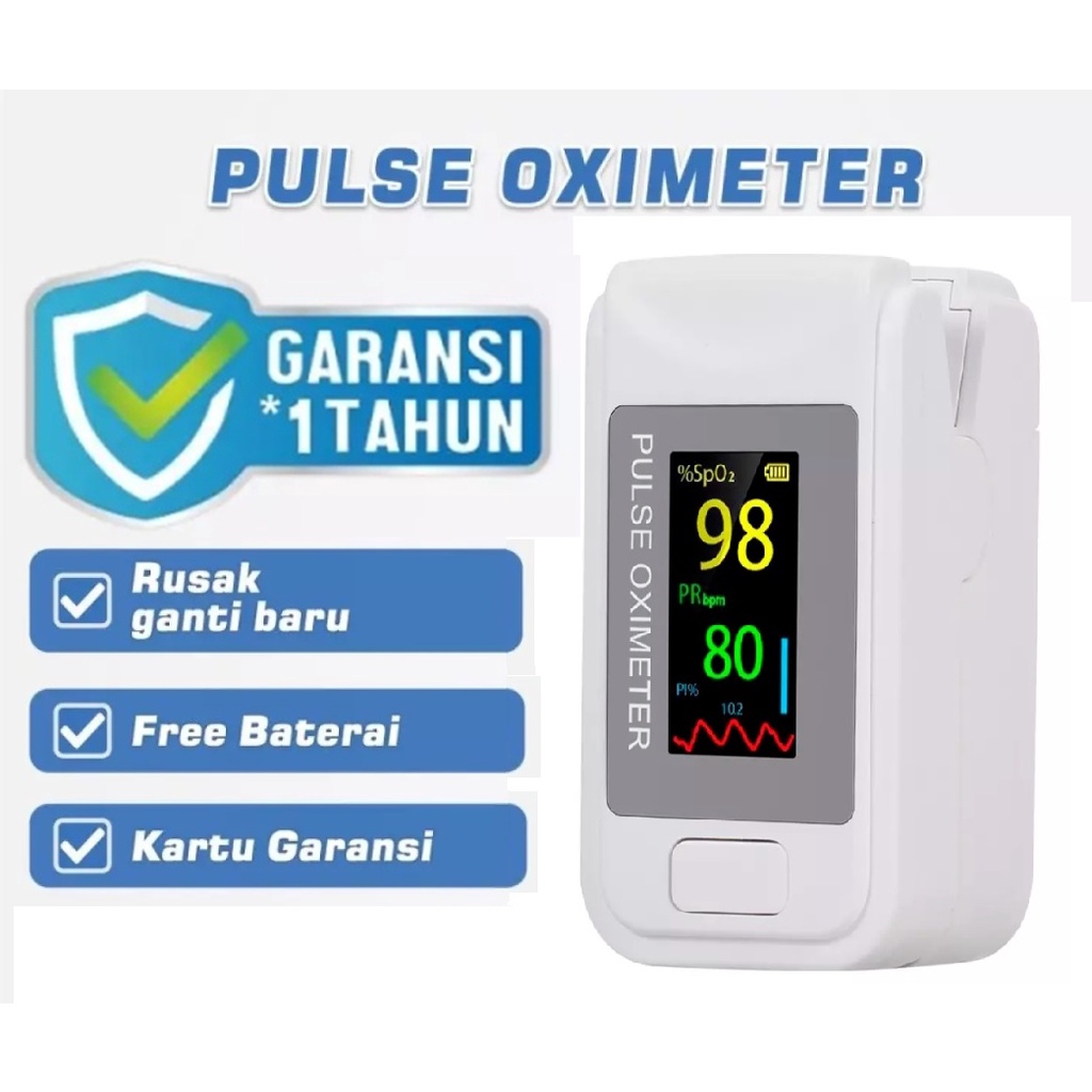 GARANSI 1TAHUN OXYMETER PULSE FINGERTIP OXIMETER SO911 PENGUKUR KADAR OKSIGEN SpO2 OXIMETRI