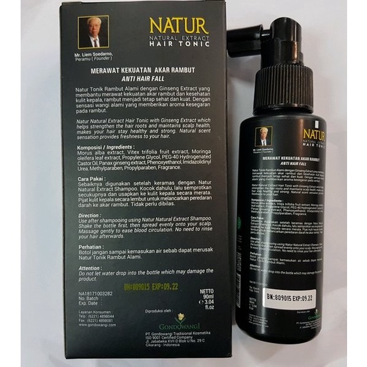 NATUR Natural Hair Tonic Ginseng Extract 90ml