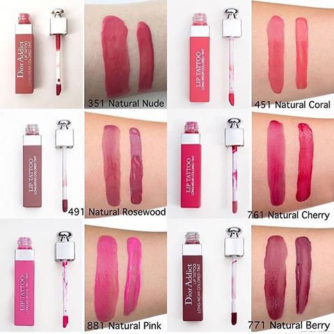 dior lip tattoo swatch