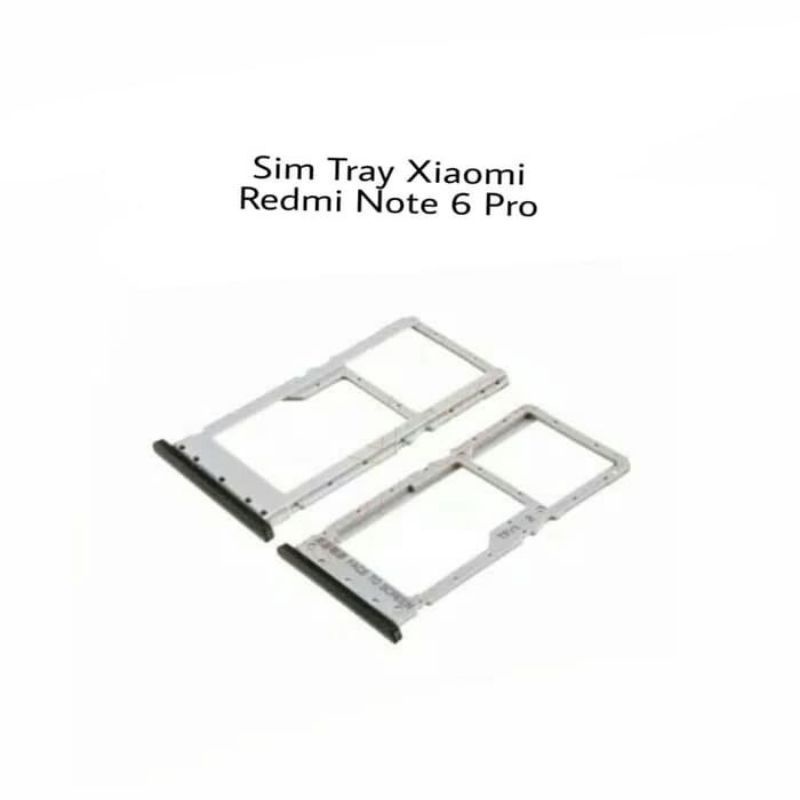 SIMTRAY TEMPAT KARTU SIMLOCK DUDUKAN KARTU SIM CARD XIAOMI REDMI NOTE 6 PRO ORIGINAL