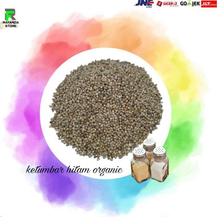 Ketumbar Hitam Organik / Ketumbar Hitam Organic / Ketumbar Organik 250 gram / 1/4 Kg