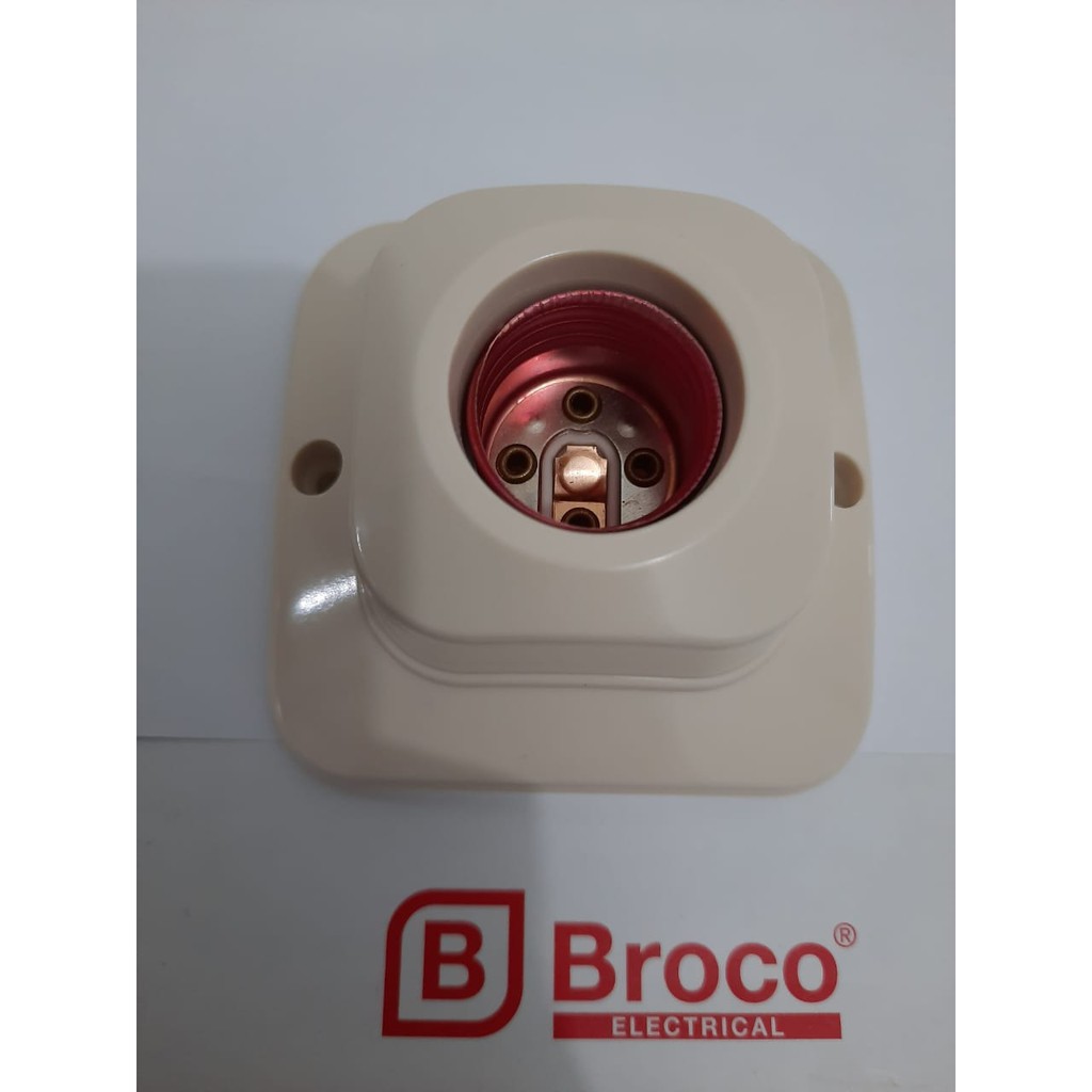 Fitting Plafon Broco Besar New Cream 1211