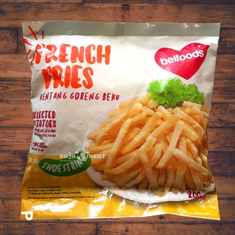 

BELFOODS FRENCH FRIES 200 GRAM, KENTANG GORENG BEKU