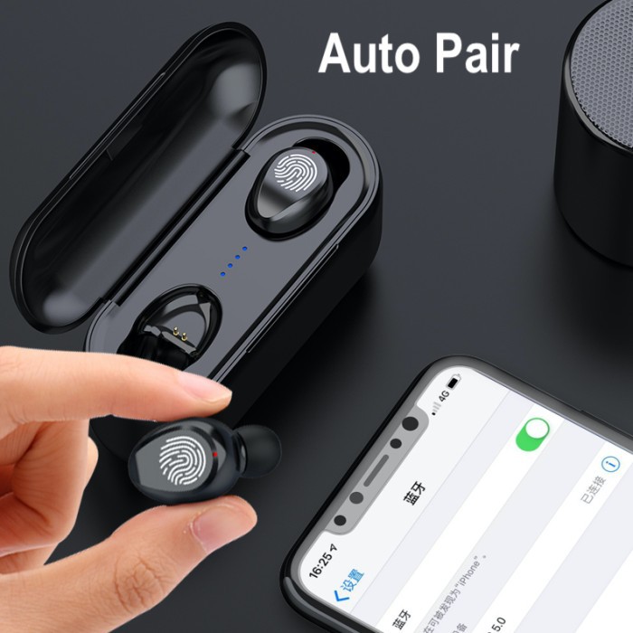 High Value TWS F9-1 Bluetooth Headset Bass Wireless Earphone-1