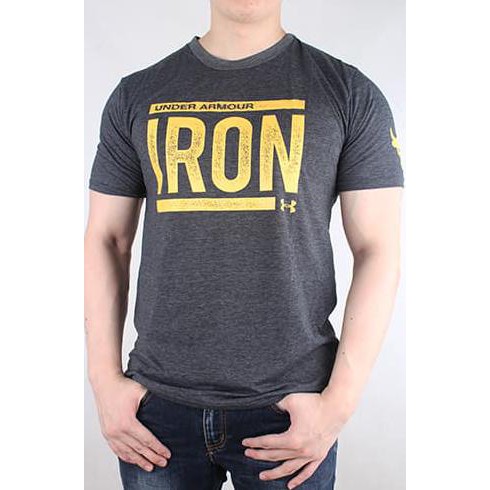 T-Shirt Under Armour Project Rock Edition Special Iron Heather Series .Aruansy.Olshop