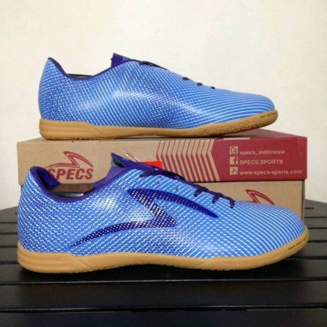 (OBRAL Stok Lama) Original BNIB Sepatu Futsal Specs Electron In Palacid Blue Gotham Blue