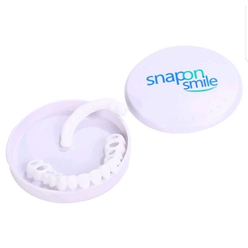 Snap On Smile Authentic 100% Original/ Gigi Palsu 1 Set Sepasang Atas Bawah