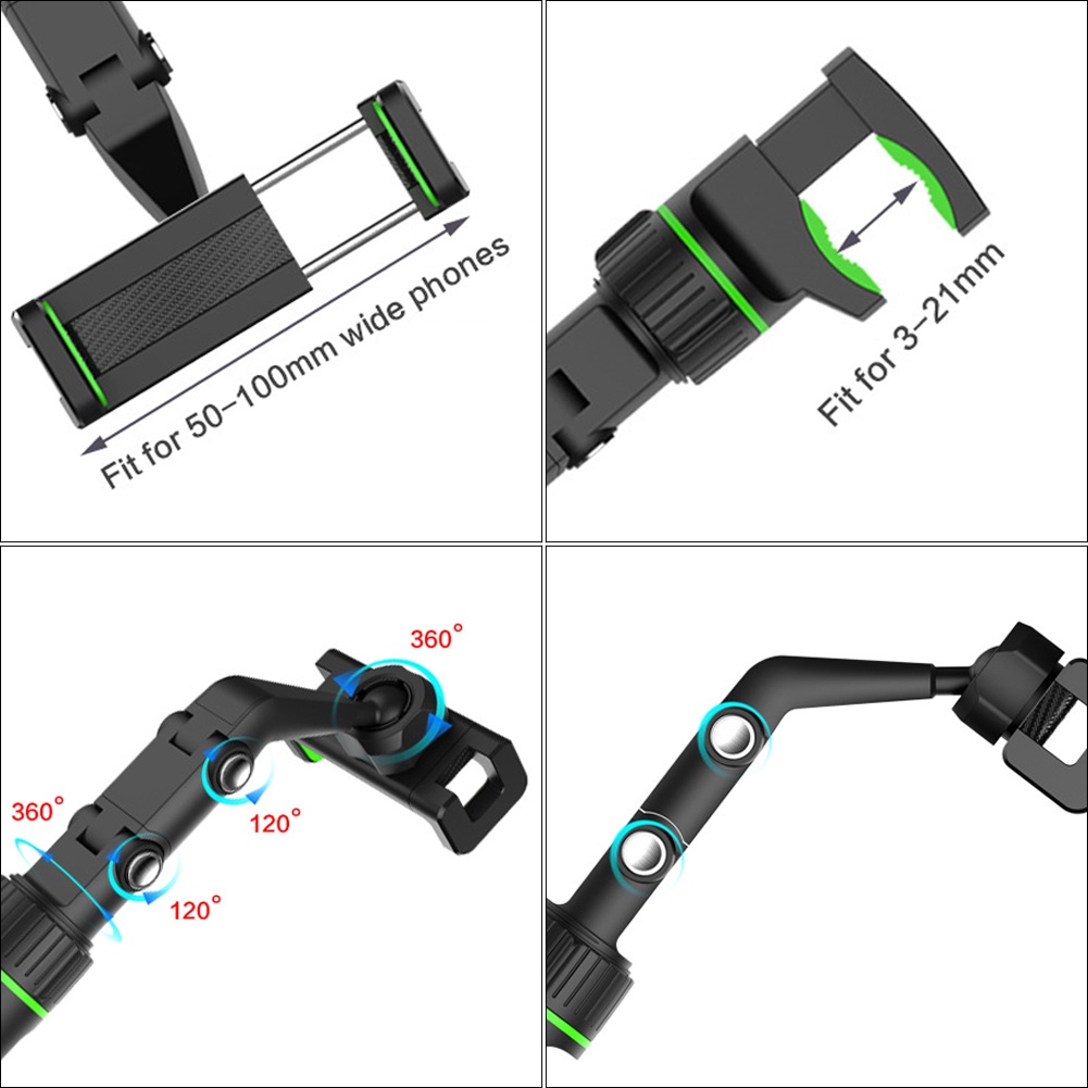 Bracket Handphone multi Fungsi Mobil Bisa Diputar 360derajat Spion Penyimpanan Rak Spion Handphone bracket mounting Klip bracket universal