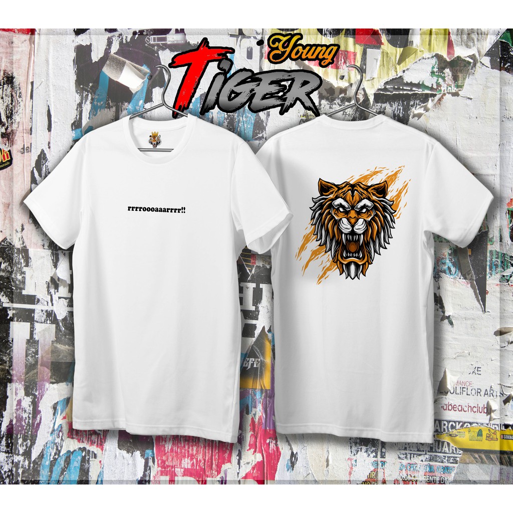 KAOS MURAH KAOS HARIMAU S-XXL COTTON COMBED 30'S KAOS DISTRO KAOS PRIA MURAH KAOS UNIK DTF KAOS