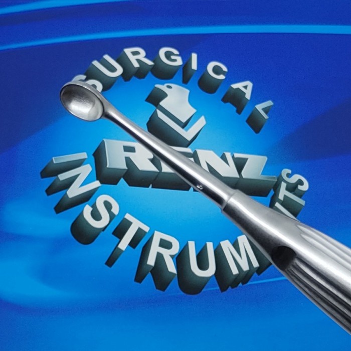 Alat medis Volkmann Bone Curettes ( Oval ) 17cm - Renz Instrument