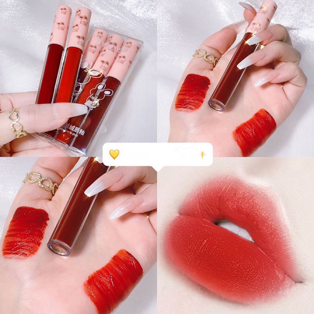 Lipcream Lipstik Matte Tahan Lama Waterproof 3 Warna