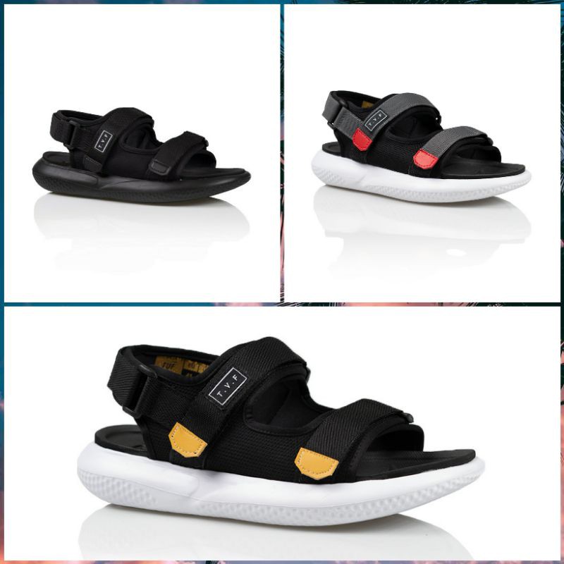 Sandal tvf footwear ubud black, grey, full black