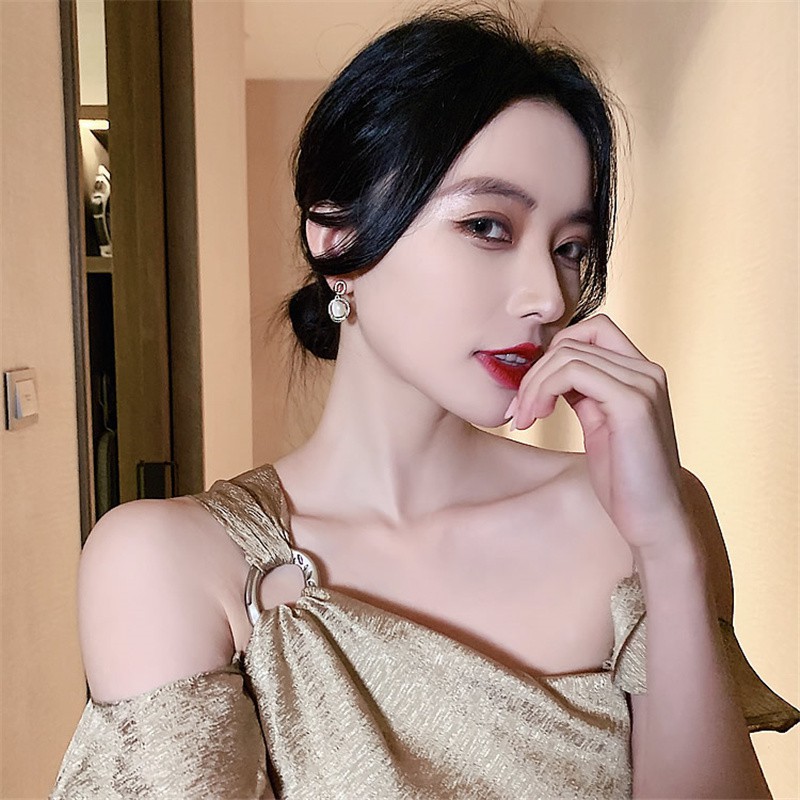 [ACKER] Anting Perak Terkoordinasi Gaya Korea Elegan Untuk Wanita