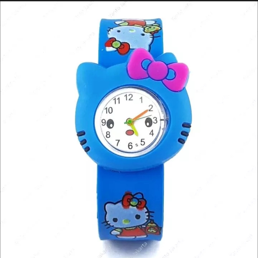 Jam Tangan Cepluk Anak Jam Tangan Fashion Tali Rubber Jam Tangan Anak Perempuan