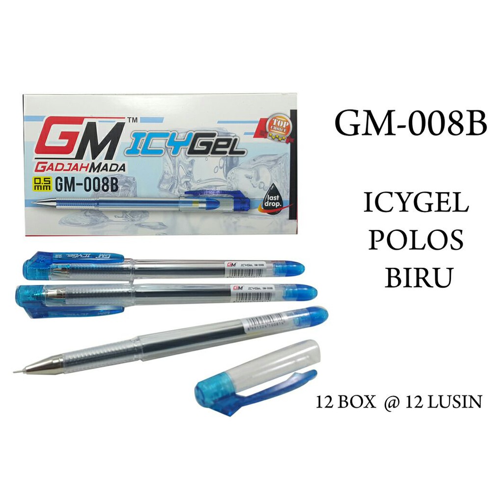 

ALAT TULIS PULPEN GEL GM-008B (12 PCS)