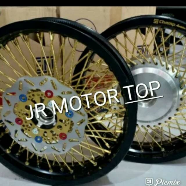 Sepaket Velg Jari jari Seribu Motor Mio bet vario 110 Scoopy Vario 125 bisa reguest warnah