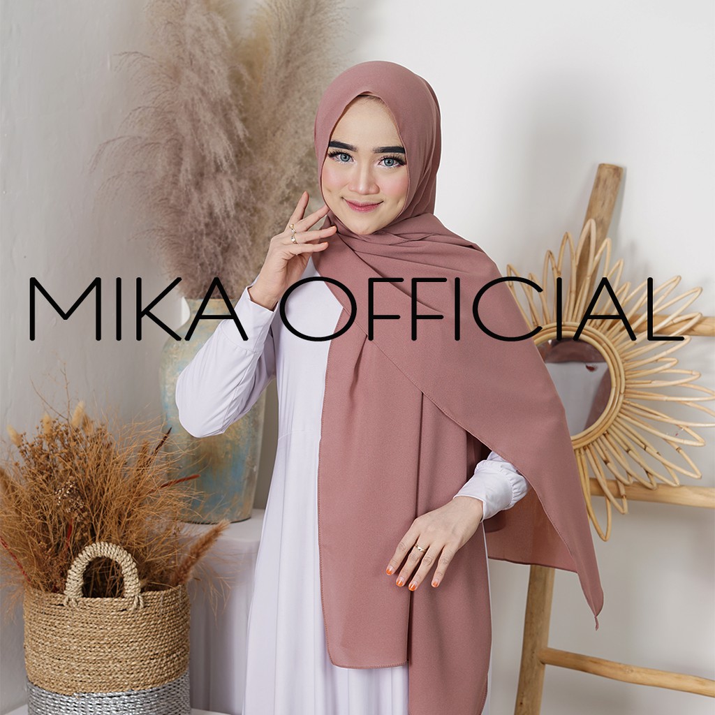 PASHMINA DIAMOND ||  PASHMIN NON TALI/TANPA TALI  POLOS DIAMOND PREMIUM QUALITY-MOCCALATTE