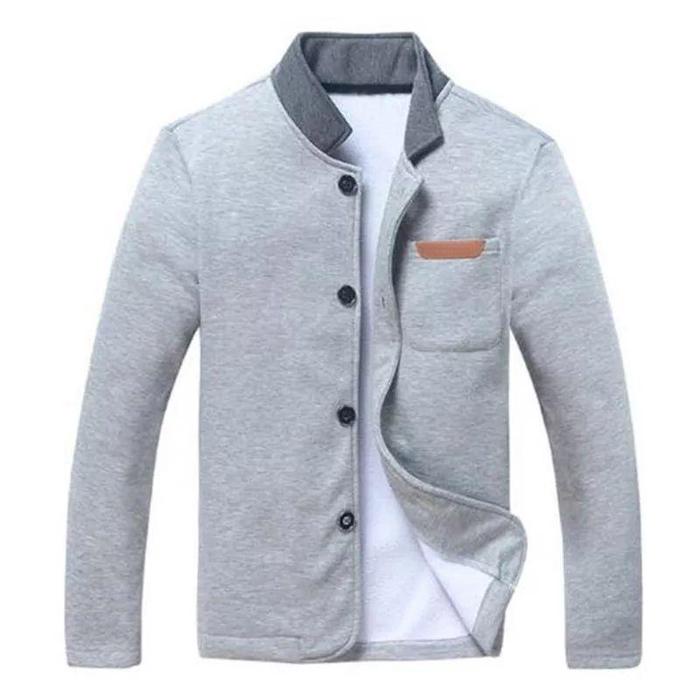 Justrue Kemeja Blazer Pria Casual Sweater Kemeja Pria Keren