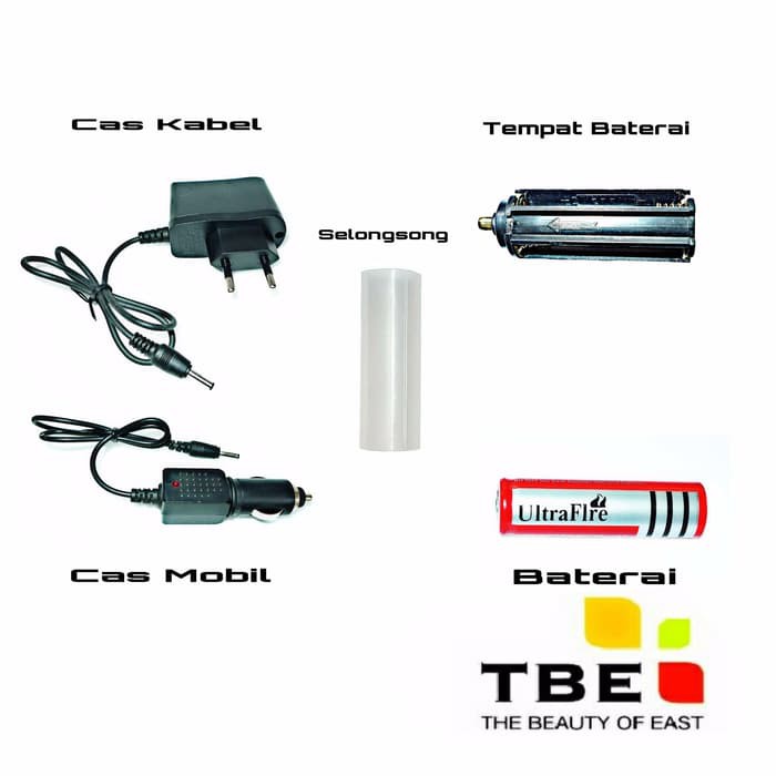 Promo Senter Police 1308 Senter Zoom In/Out Senter Serbaguna 365Flash TBE Keren