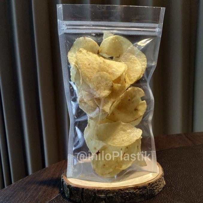 STANDING POUCH TRANSPARAN PLASTIK ZIPLOCK WAYANG UKURAN 14X22CM @1PACK