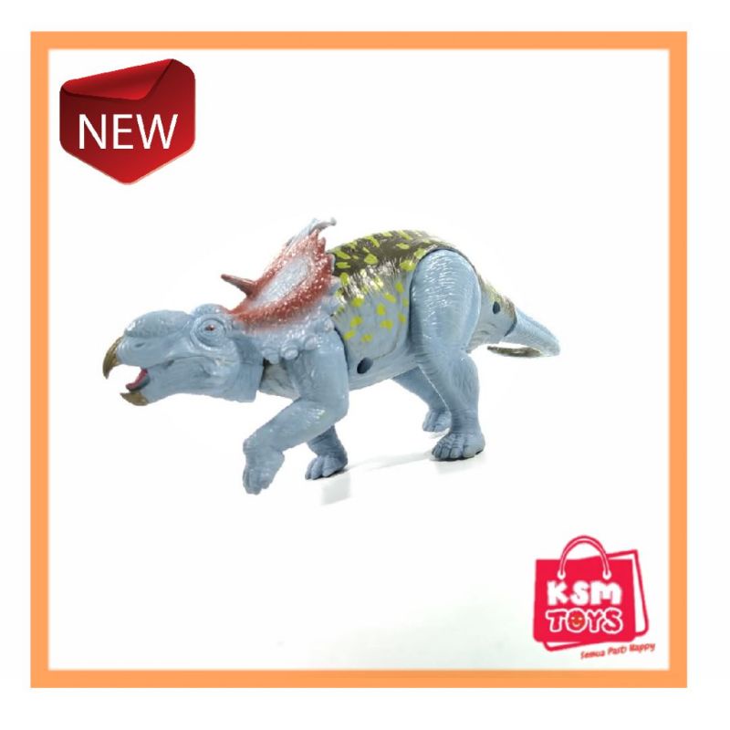 Bandai Kids Galaxy Dinosaurus Triceratops Poseable Animal Figure Dino