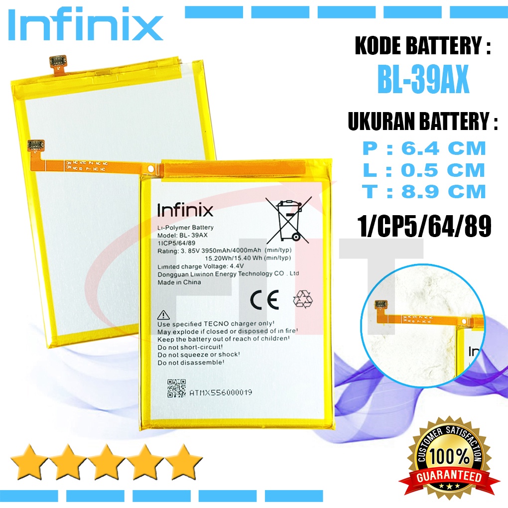 Baterai Battery INFINIX HOT 4 / HOT 4PRO / HOT 4MAX , HOT 4Lite