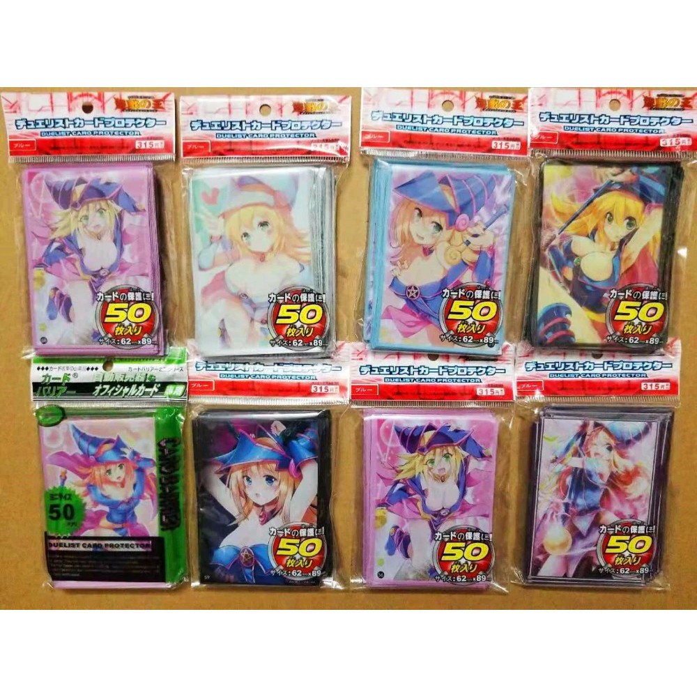 LIMITED 50pcs/lot Anime Yu-Gi-Oh Dark Magician Girl Board Yugioh Games Card Sleeves Card Barrier