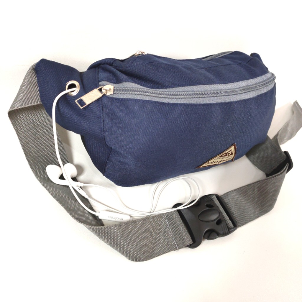 Promo WaistBag Murah Tas Pinggang Bisa Selempang Biru