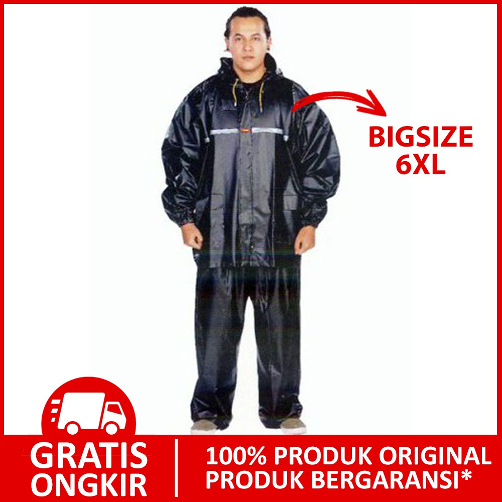 Jas Hujan Tiger Head BIG SIZE JUMBO 6XL MURAH MANTEL MANTOL XXXXXXL