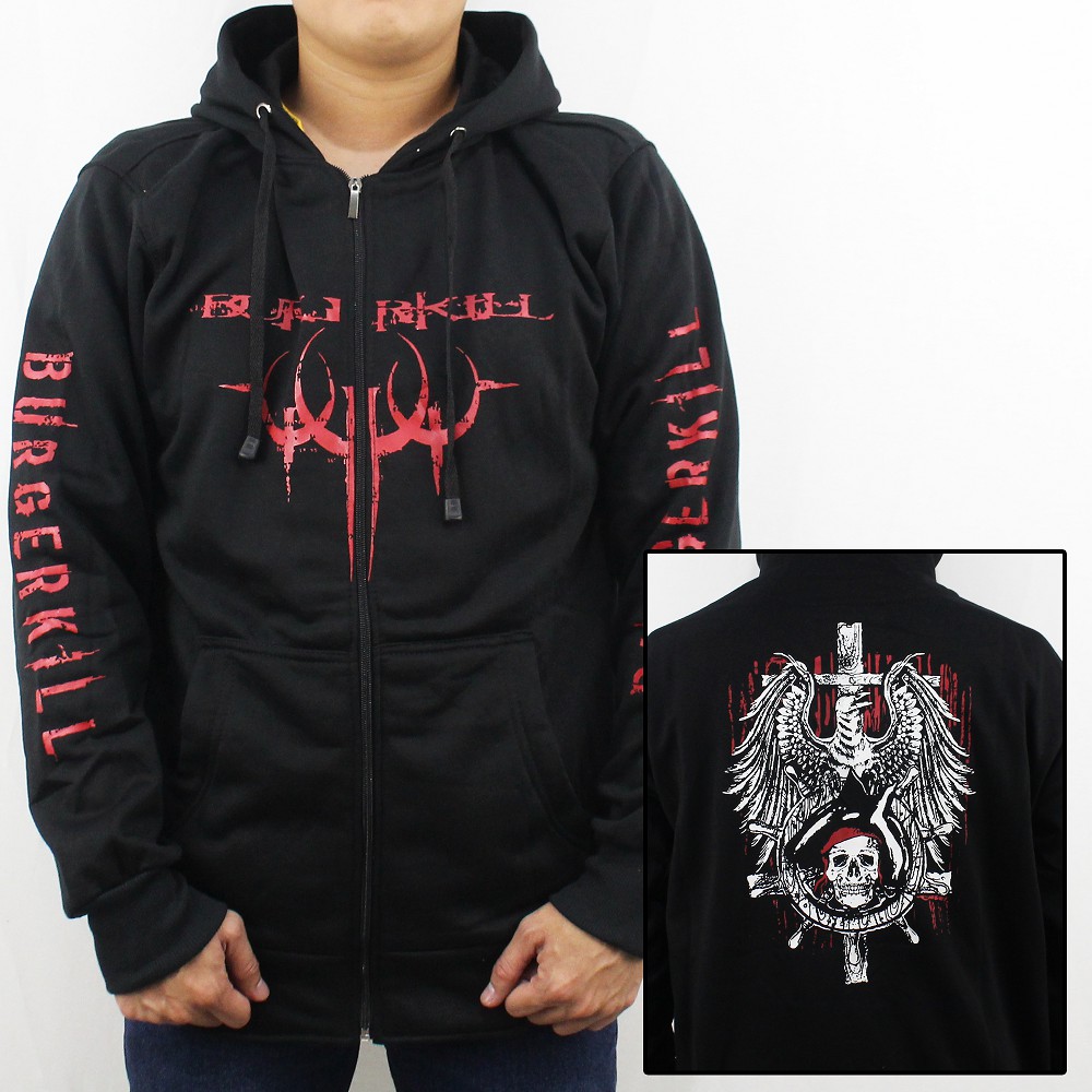 JAKET BURGERKILL HEAVY METAL M L XL XXL 05 - JAKET MUSIK METAL BURGERKILL - HOODIE MUSIK PRIA