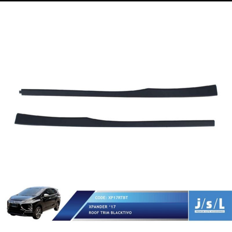 list atap belakang Xpander/ roof trim Hitam &amp; Chrome jsl