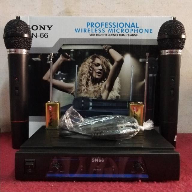 Mic wireless Sony SN 66 microphone wireless sony sn66