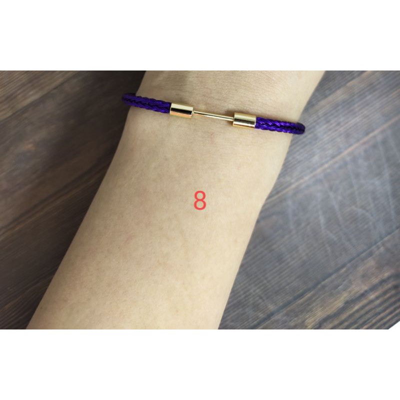 Fifi Fashion Gelang Tali cailynn polos Anti Air Waterproof U/Charm Liontin Mainan Pandora(1-10) 12#