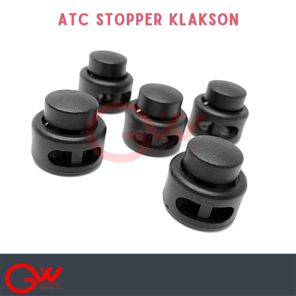 Stopper Tali Kur / Atc Stopper Klakson 2 lubang Acetal (100pcs)