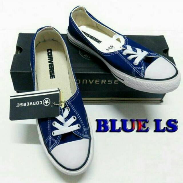 SEPATU CONVERSE LOW WARNA BIRU UNTUK WANITA