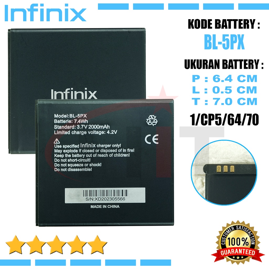 Baterai Battery Ori INFINIX BL-5PX BL5PX HOT Fire Api