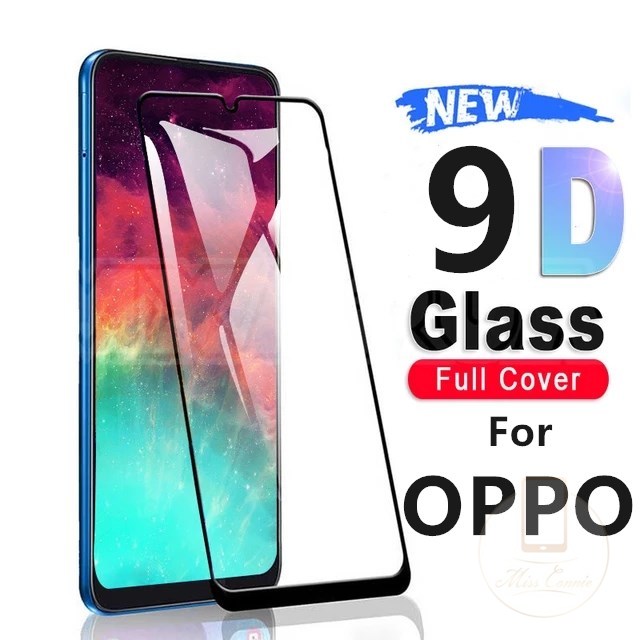 9h Full Cover Tempered Glass Untuk Oppo A17 A17K A58 A78 A58X Reno8 8T A1 PRO A53 2020 Reno 4 (4G) A92 A52 A72 A31 A9 A5 2020 A7 A12 A5S A3S A12E A37 F9