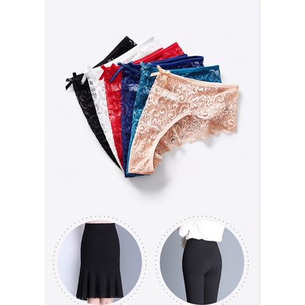 Ukuran Besar Celana Dalam Wanita Sexy G Sting Transparan Lace Low Waist Mulus thong 3C125