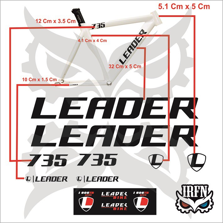 Jual Stiker Decal Frame Set Leader 721 725 735 diecut | Shopee Indonesia