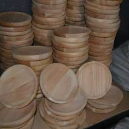 COBEK + ULEKAN KAYU / COET / COBEK KAYU TANPA PEWARNA Ukuran Jumbo 22cm