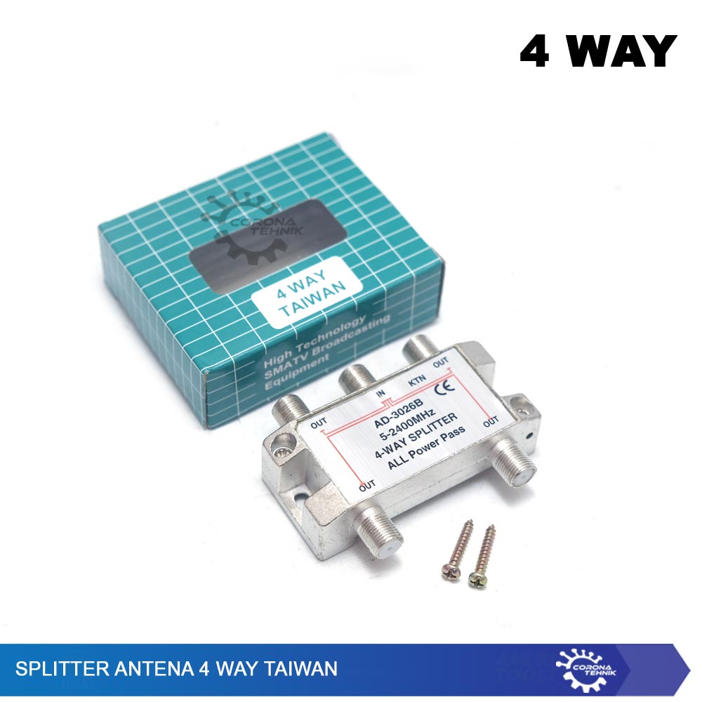 Taiwan - Splitter Antena 4 Way