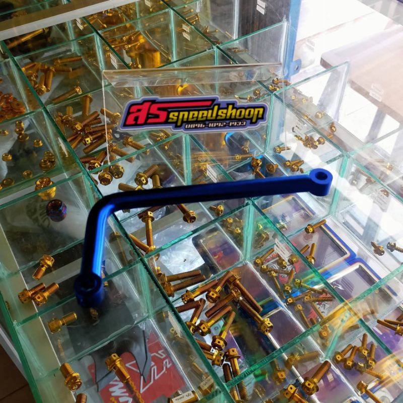 tiang L knalpot/penahan knalpot