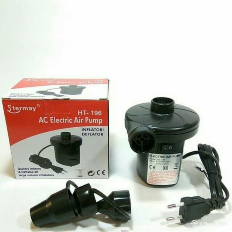electric air pump pompa kasur angin kolam renang vacum blow
