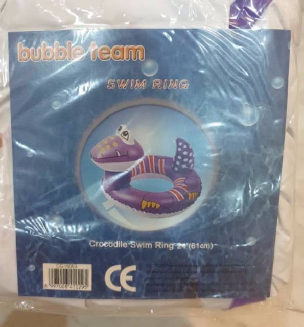 Ban renang bubble team crocodile swim ring 61cm