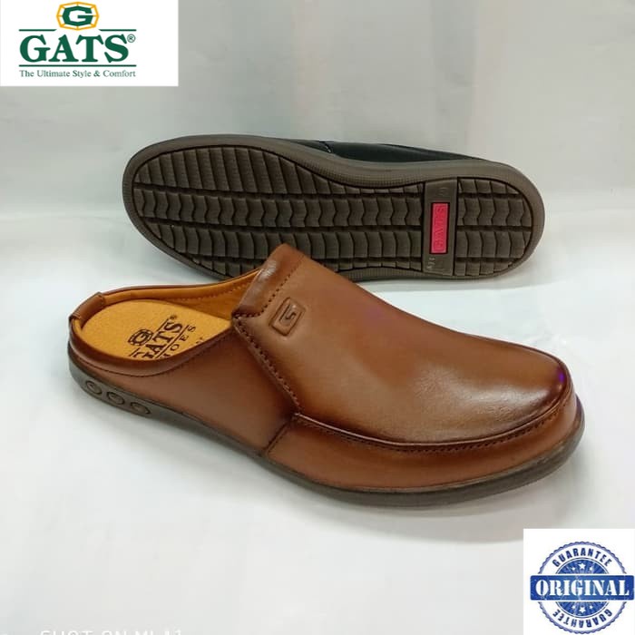 Sepatu Sandal Bustong kulit Gats NB 0002 tan.original