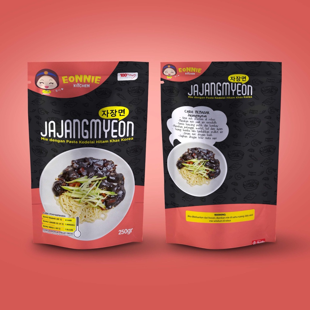 

JAJANGMYEON JJAJANGMYEON JJAJANGMYUN MIE KACANG KEDELAI HITAM KOREA INSTAN FROZEN