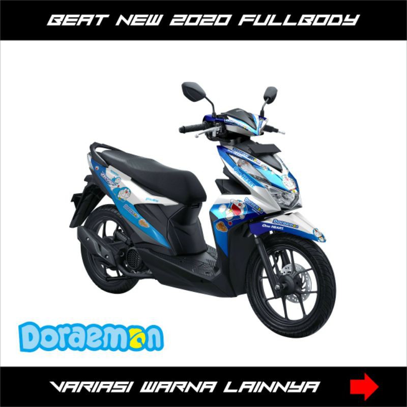 STIKER DECAL HONDA BEAT NEW 2020 / DELUXE / STREET / STIKER FULL BODY MOTOR BEAT NEW 2020 DORAEMON