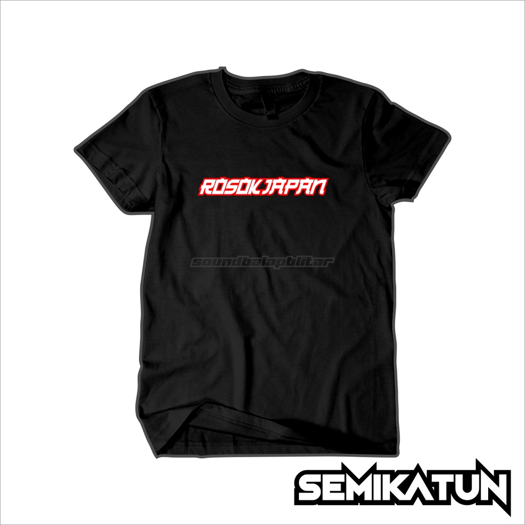 Kaos Rosok Japan Merah Distro Katun Combed