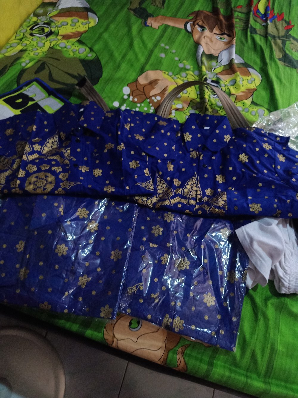 Batik Couple Keluarga Sania Ruffle Ori Ndoro Jowi Dnt Mentari Biru