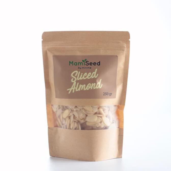 

Mamiseed Sliced Almond 250Gr - Kacang Almond Iris Raw - Mentah Mentarieka_Shop